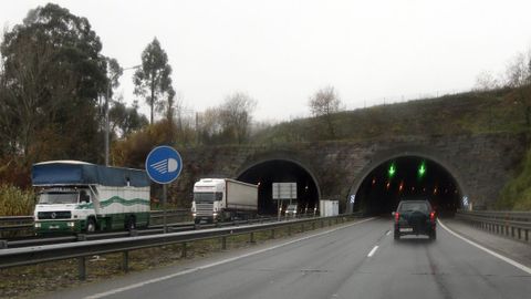 El túnel de Candeán, uno de los afectados por los cortes al tráfico, en una imagen de archivo.