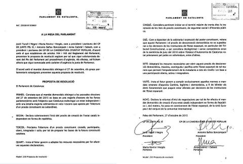 La declaracin catalana