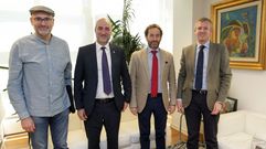 Los alcaldes de Viana, Celanova y Trives estuvieron con Alfonso Rueda