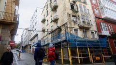 Colapso de un edificio en ruinas en Ferrol
