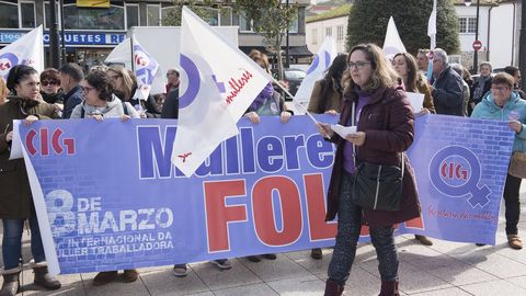 Concentraci�n en Cee de la plataforma �8M Costa da Morte�