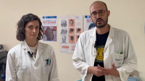 Mara Pardo y Nabil Sabbagh, del servicio de Neurologa del CHUO