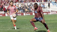 Domingo Mba, en el partido contra el Athletic Club en Pasar&oacute;n