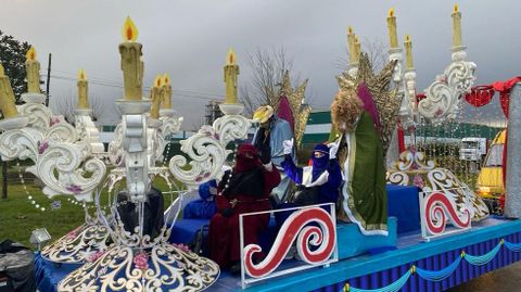 Una de las carrozas de la cabalgata de Reyes de Rbade