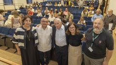 Homenaxe da USC a Jos� Antonio Caride (centro, camisa azul)