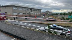 Las fotos del accidente en el patio del colegio de Ferreira de Pant�n