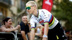 Tadej Pogacar, en la presentaci�n del Tour en Barcelona.