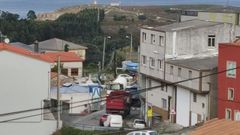 Atasco de camiones en Suevos.