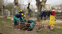 Imagen de archivo de unas obras realizadas en Ourense gracias la financiaci�n del programa de obradoiros de empleo.
