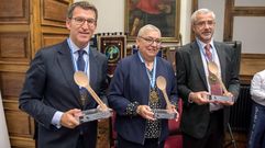 La Cofrad�a del Desarme celebra su VI Gran Capitulo, en el que nombra cofrades de honor al presidente de la Xunta de Galicia, Alberto N��ez Feij�o, a la historiadora Mar�a Josefa Sanz Fuentes y al director de Onda Cero en Asturias, Jos� Mar�a de Rato