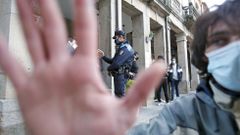 La Policía Local de Pontevedra tiene que volver a controlar las terrazas de la Verdura