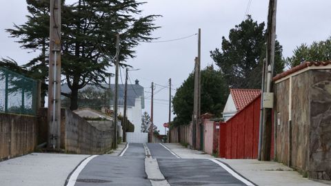 Calle de A Zapateira donde se produjo un robo recientemente
