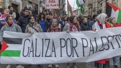 Concentraci�n pro Palestina el pasado jueves, delante de la sede del congreso