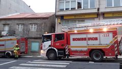 Los bomberos tambi�n actuaron en Vimianzo