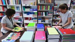 La librer�a Campus, situada en la Ronda das Mercedes, se prepara para la �poca del a�o con mayores ventas