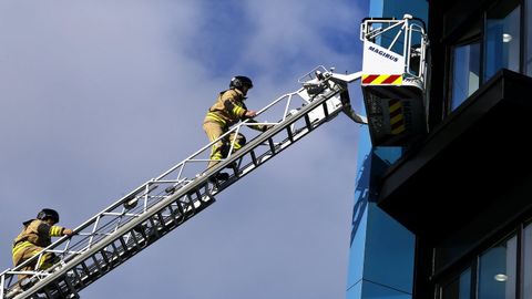 Los bomberos de Vigo, en imagen de archivo