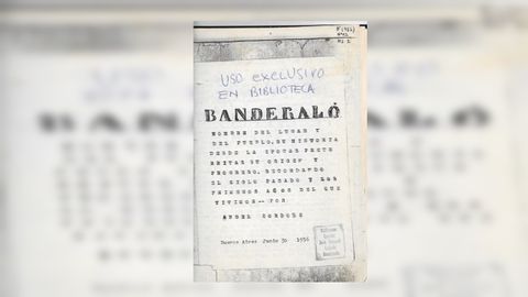 En este libro sobre la historia local de Banderal� han encontrado las informaciones sobre la presencia de Marcela y Elisa en la localidad argentina