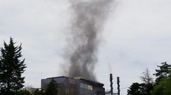 Nubes negras en la f�brica de Arcelor en Carre�o