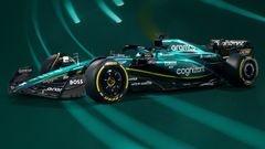 El Aston Martin AMR23, el nuevo coche de Fernando Alonso.El Aston Martin AMR23, el nuevo coche de Fernando Alonso en 2023
