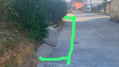 La zona delimitada en verde es la que, seg�n la propiedad, se ocup� sin permiso