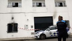 Estado en el que qued� la vivienda tras el conato de incendio