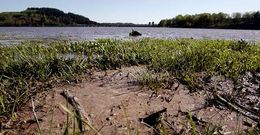 La contaminaci�n del agua es patente en las aguas del embalse desde hace d�as.