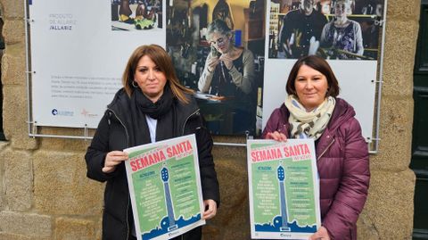 Cristina Cid y Mara Lpez, en la presentacin de la Semana Santa ao Vivo