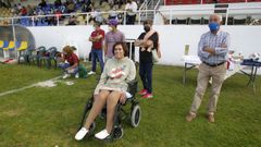 Partido en Burg�ns��con saque de honor de Merchi �lvarez