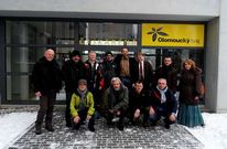 Un grupo de profesores del CIFP A Xunqueira, el pasado enero, en Olomouc (Rep�blica Checa).