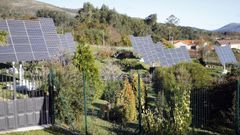 Paneles solares en una vivienda particular en el entorno de Pontevedra
