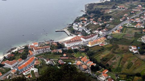 La PO-308 a su paso por el municipio de Poio, uno de los viales autonmicos objeto del estudio acstico