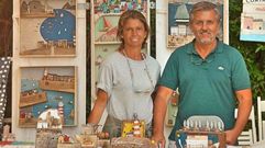 Obras de arte con restos de la playa