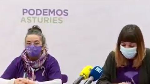 Cristina Tuero (izq)