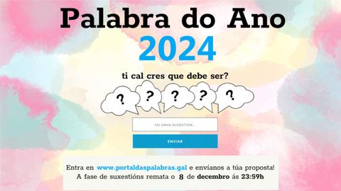 A RAG e a Fundacin Barri abren o proceso para escoller a Palabra do Ano 2024.