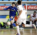 Un lance del partido cadete entre el Santiago y el Azkar.