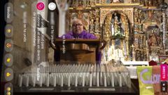 Misa del domingo en la parroquia de Santa Baia de Mondariz emitida en directo por Instagram