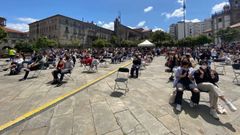 P�blico asistente al concierto de Ortiga, el primero celebrado este a�o en Pontevedra