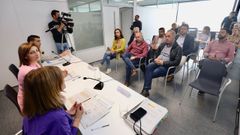 Reuni�n de la conselleira de Medio Ambiente, �ngeles V�zquez, con alcaldes y ediles de los concellos costeros de la provincia