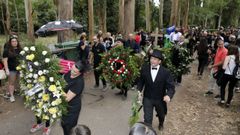 En el Naseiro del a�o pasado, en protesta por la prohibici�n de la Baixa do Landro, romeros y miembros de la comisi�n escenificaron el entierro de uno de los s�mbolos de Naseiro, la Romaxe do Bo Xantar