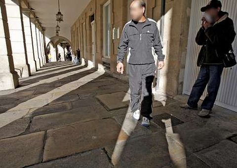 Los soportales de Cervantes son el punto de reuni�n del grupo de toxic�manos e indigentes.