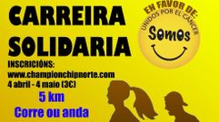 Cartel de la prueba solidaria