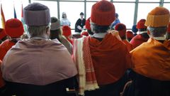 Imagen de un acto institucional en el Rectorado de la UDC