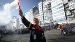 La protesta contra el cierre de Alcoa, en im�genes