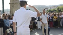 Recepci�n a los futuros oficiales de la Armada
