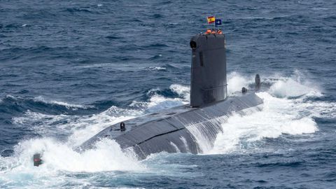 Imagen de archivo del submarino Tramuntana, una de las embarcaciones que Espa�a ha desplegado en la operaci�n Sea Guardian de la OTAN.