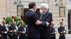 Emmanuel Macron y Sergio Mattarella, el pasado da 5 en Pars, durante la visita del presidente italiano a Francia