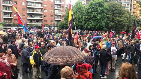 Manifestacin del 1 de Mayo en Mieres