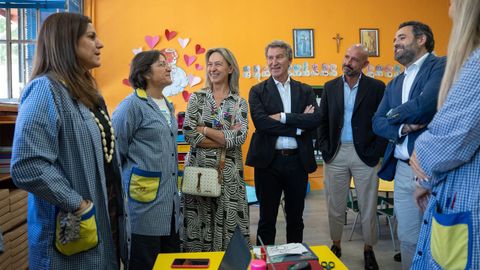  Feijoo, este jueves en una escuela infantil en Guadalajara.