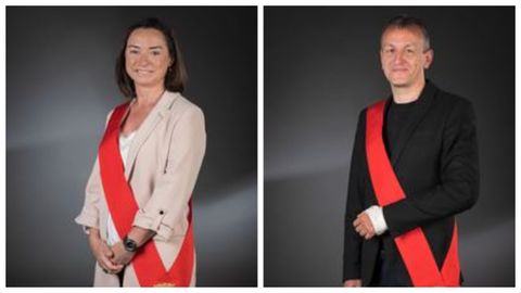 Carmen Rouco y Fernando Rivar�s, fotos oficiales del Ayuntamiento de Zaragoza