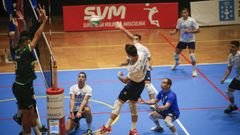 Imagen del encuentro de la primera vuelta entre Rotogal y Unicaja.
